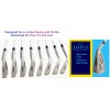 AGXGOLF LOTUS LADIES IRONS SET 4-SW: PETITE, REGULAR OR TALL LENGTHS: STAINLESS STEEL HEADS: BUILT IN THE USA!!!